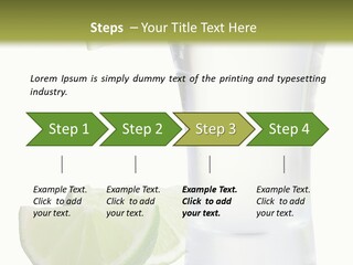 Shot White Bottle PowerPoint Template