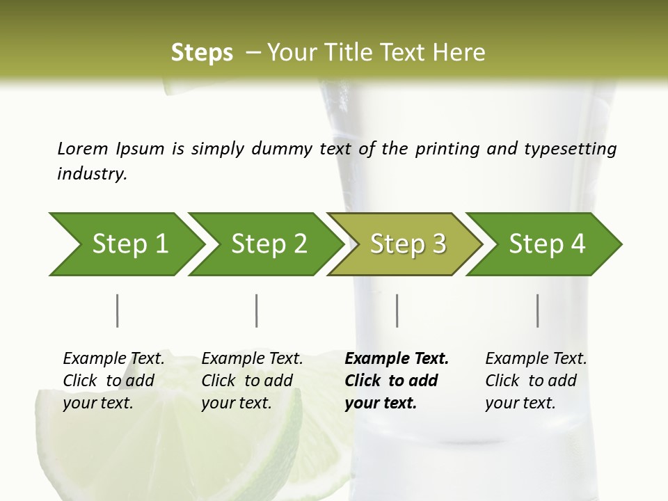 Shot White Bottle PowerPoint Template