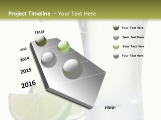 Shot White Bottle PowerPoint Template