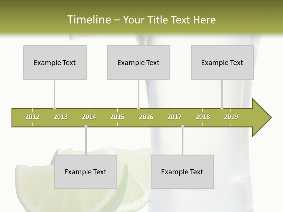 Shot White Bottle PowerPoint Template