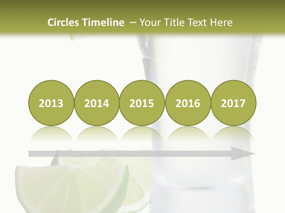 Shot White Bottle PowerPoint Template