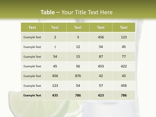 Shot White Bottle PowerPoint Template