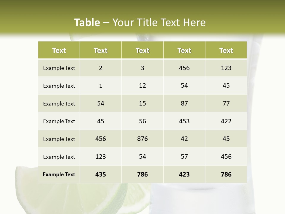 Shot White Bottle PowerPoint Template