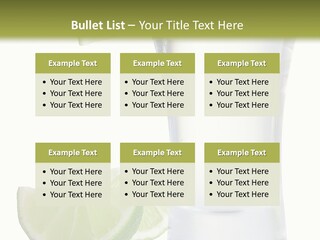 Shot White Bottle PowerPoint Template