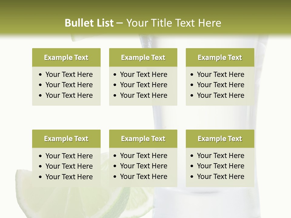 Shot White Bottle PowerPoint Template