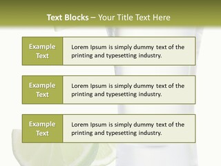 Shot White Bottle PowerPoint Template