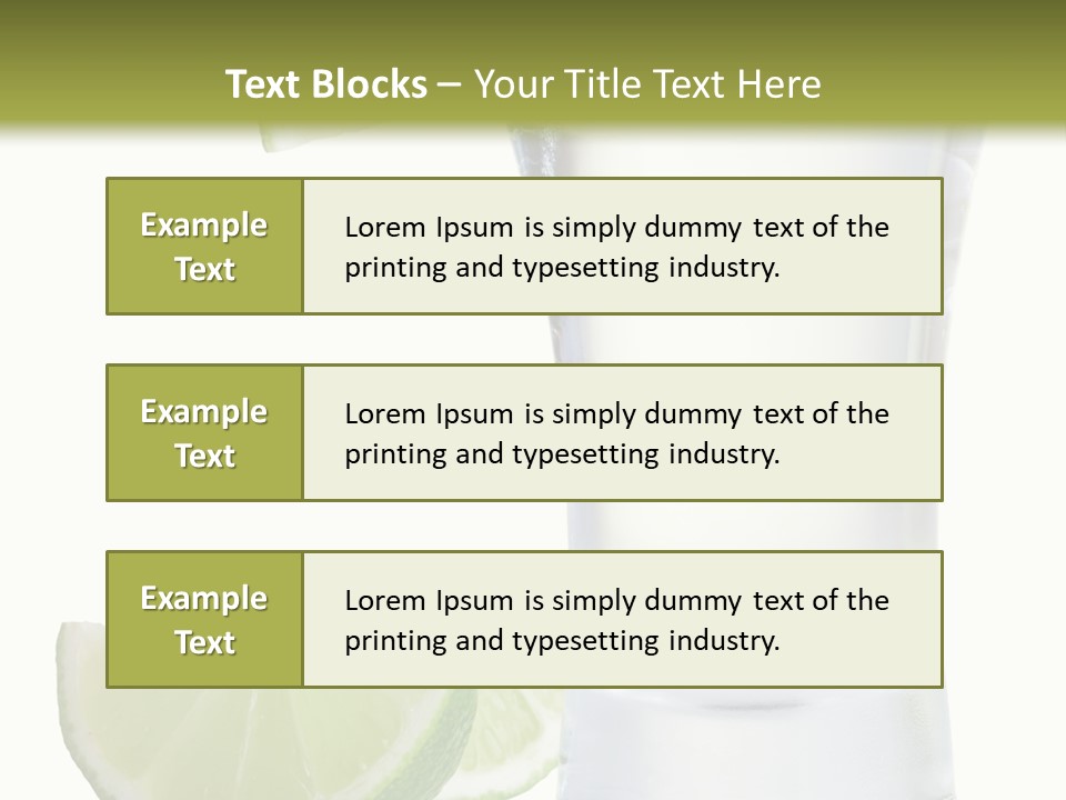 Shot White Bottle PowerPoint Template