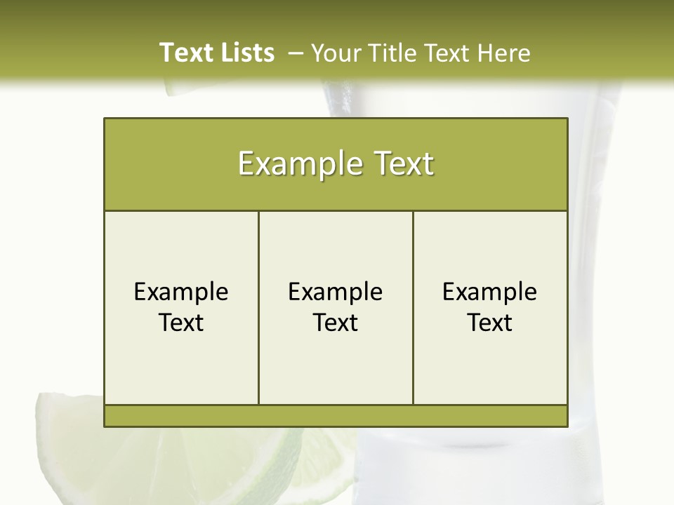 Shot White Bottle PowerPoint Template