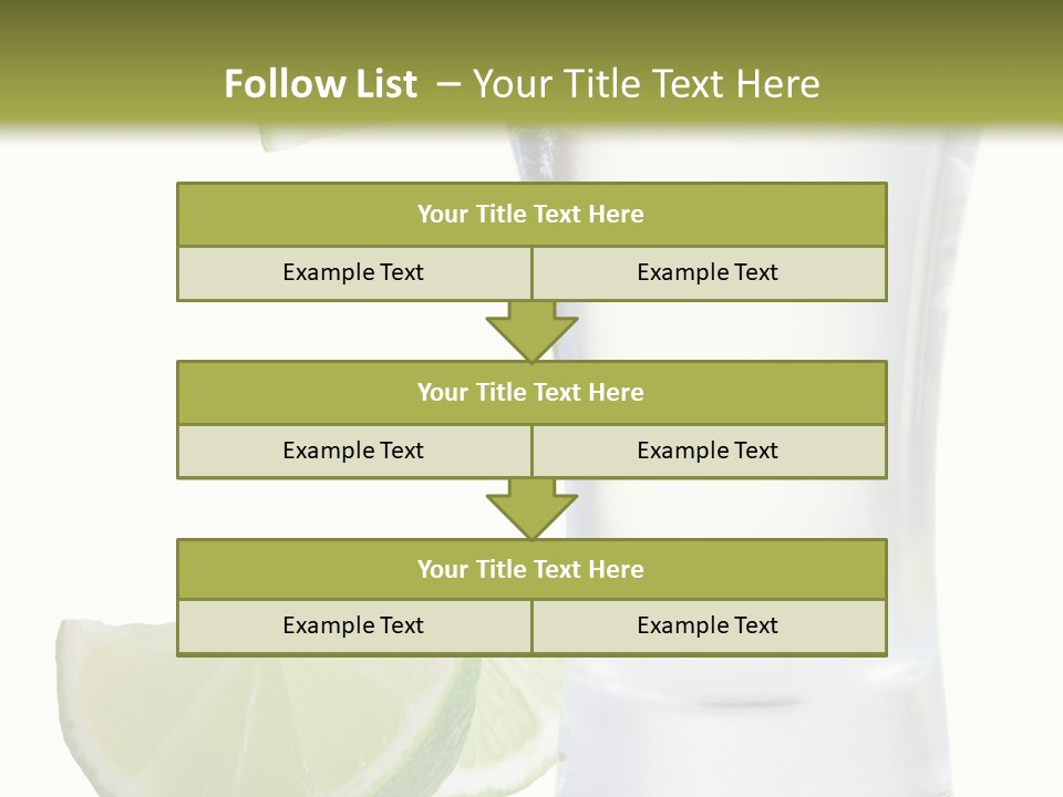 Shot White Bottle PowerPoint Template