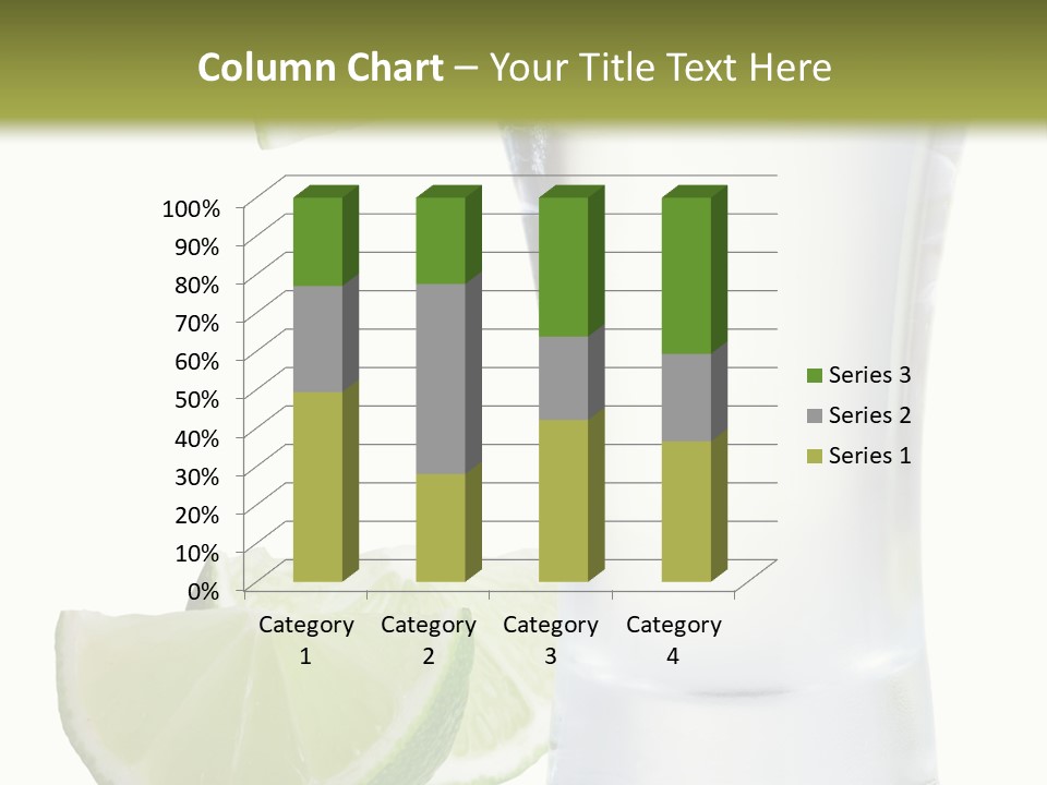 Shot White Bottle PowerPoint Template