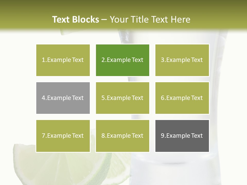 Shot White Bottle PowerPoint Template