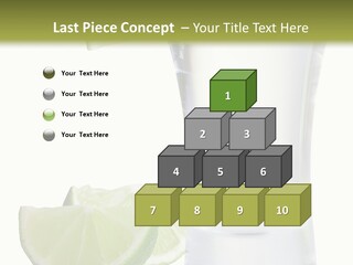 Shot White Bottle PowerPoint Template