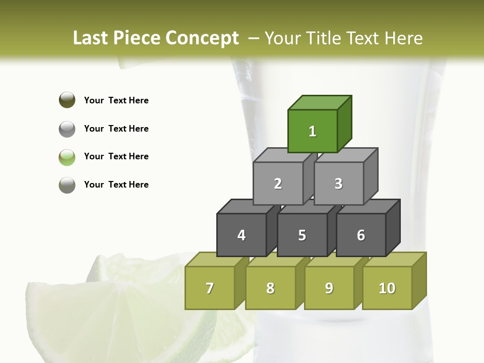 Shot White Bottle PowerPoint Template