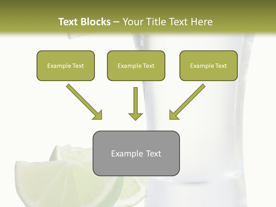 Shot White Bottle PowerPoint Template