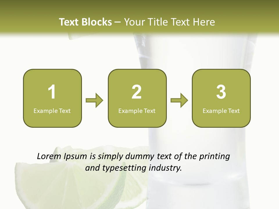 Shot White Bottle PowerPoint Template