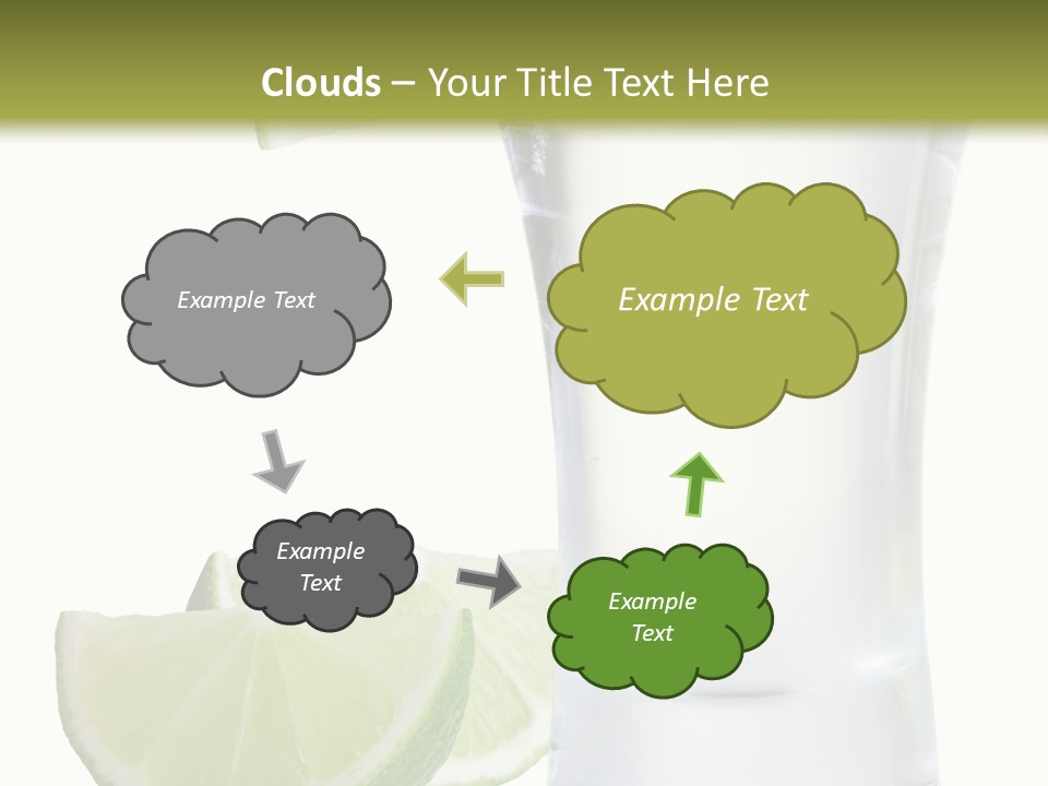 Shot White Bottle PowerPoint Template