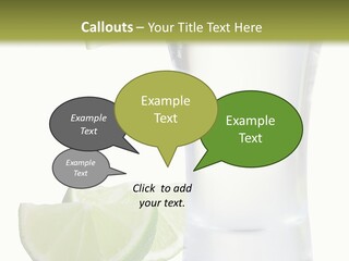 Shot White Bottle PowerPoint Template