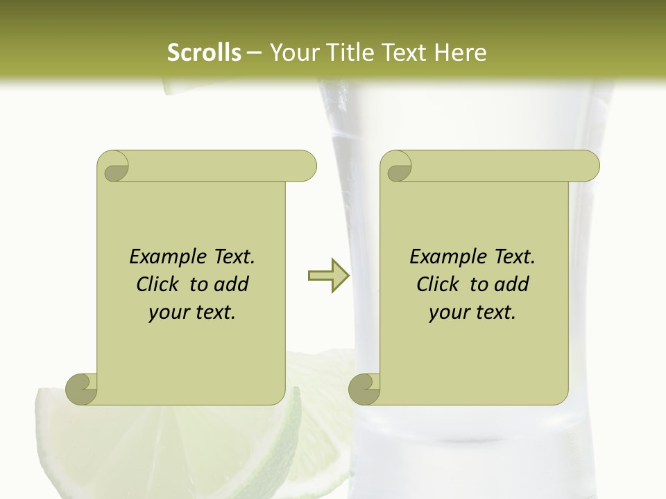 Shot White Bottle PowerPoint Template