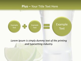 Shot White Bottle PowerPoint Template