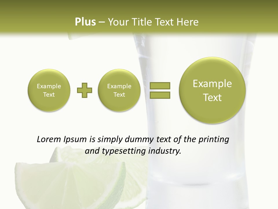 Shot White Bottle PowerPoint Template