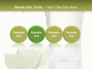 Shot White Bottle PowerPoint Template