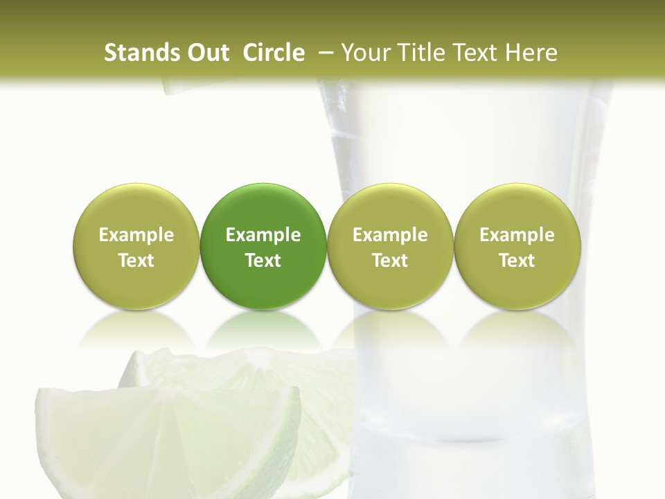 Shot White Bottle PowerPoint Template