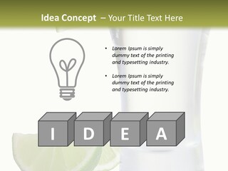 Shot White Bottle PowerPoint Template
