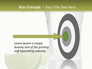 Shot White Bottle PowerPoint Template