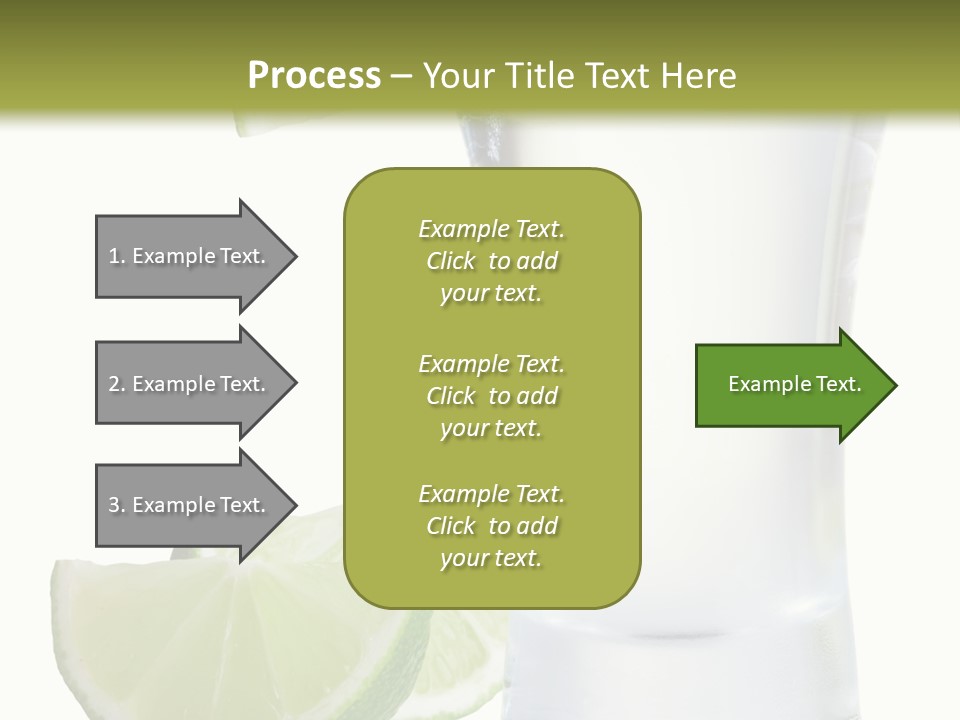 Shot White Bottle PowerPoint Template