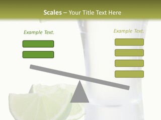 Shot White Bottle PowerPoint Template