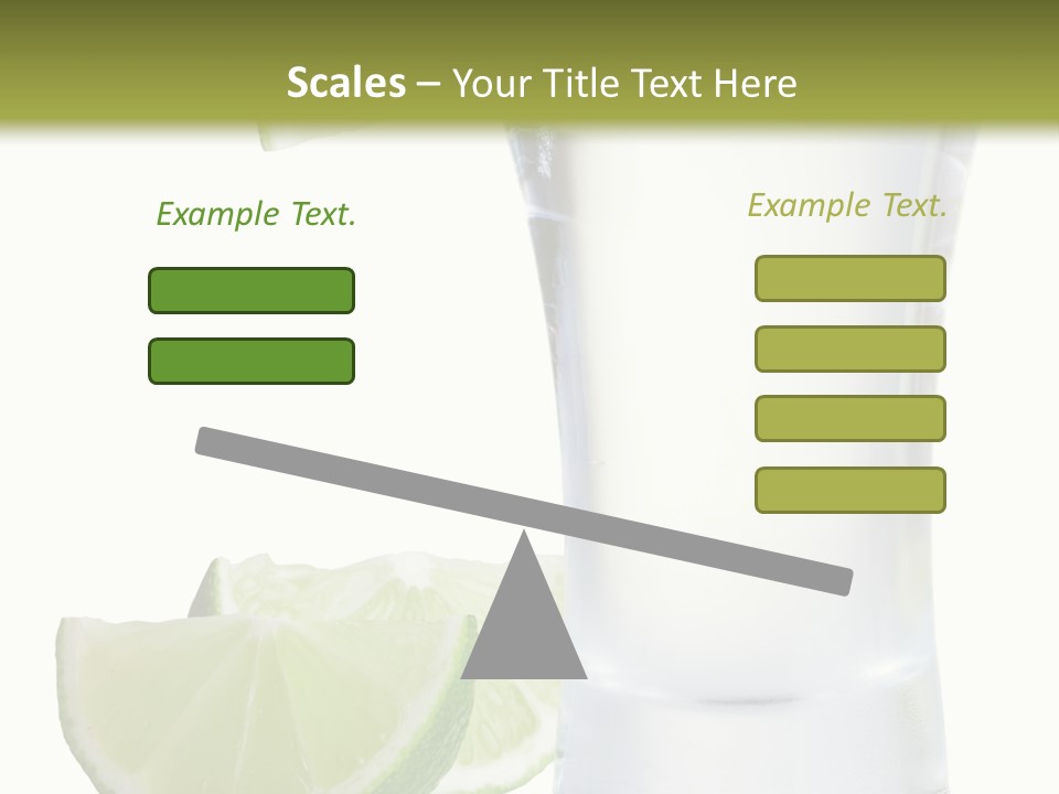 Shot White Bottle PowerPoint Template