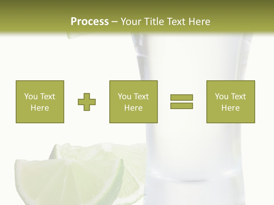 Shot White Bottle PowerPoint Template