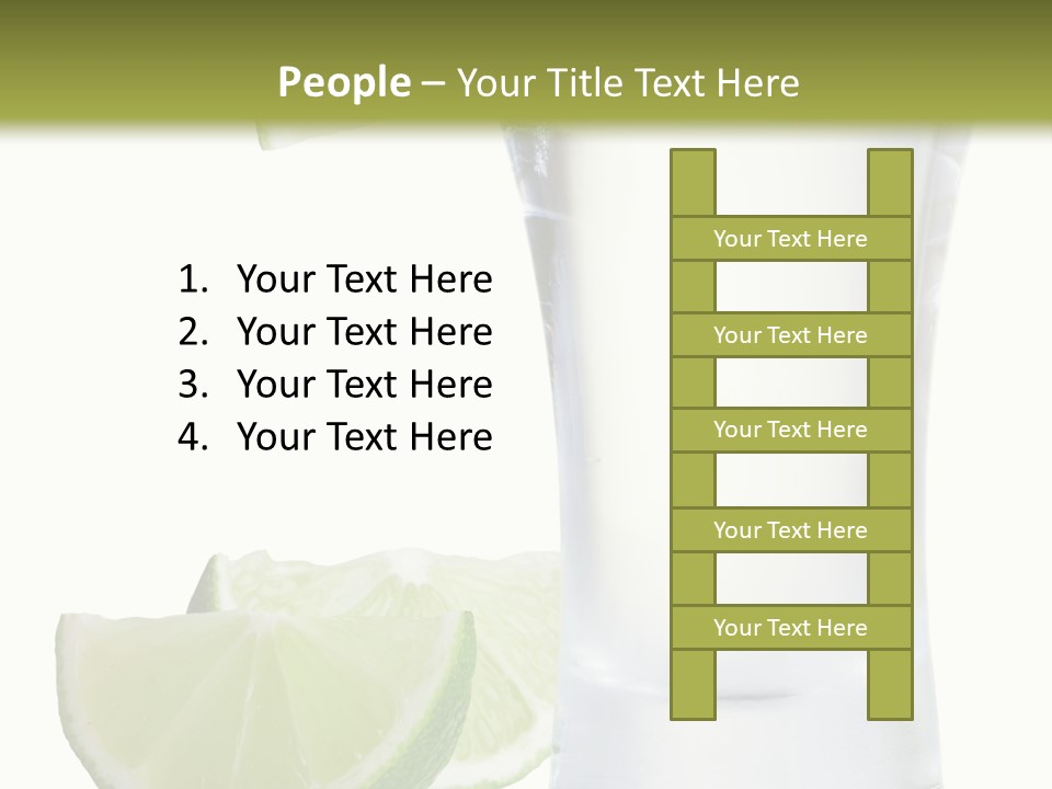 Shot White Bottle PowerPoint Template