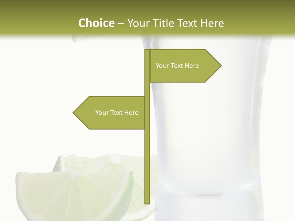 Shot White Bottle PowerPoint Template