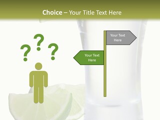 Shot White Bottle PowerPoint Template