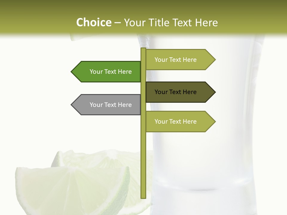 Shot White Bottle PowerPoint Template