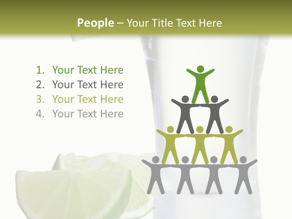 Shot White Bottle PowerPoint Template