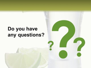 Shot White Bottle PowerPoint Template