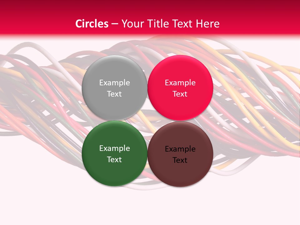 Twist Colorful Interconnect PowerPoint Template