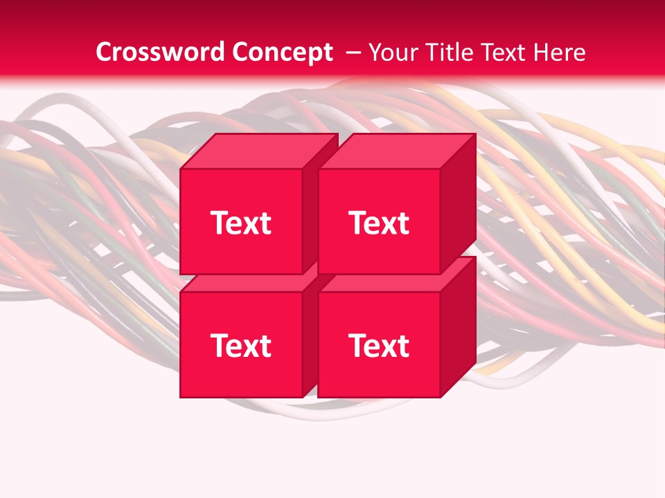 Twist Colorful Interconnect PowerPoint Template