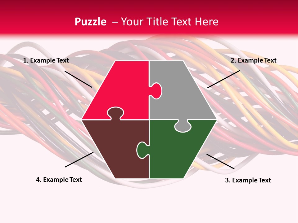 Twist Colorful Interconnect PowerPoint Template
