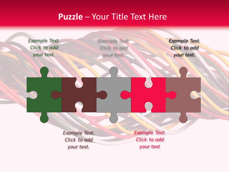 Twist Colorful Interconnect PowerPoint Template