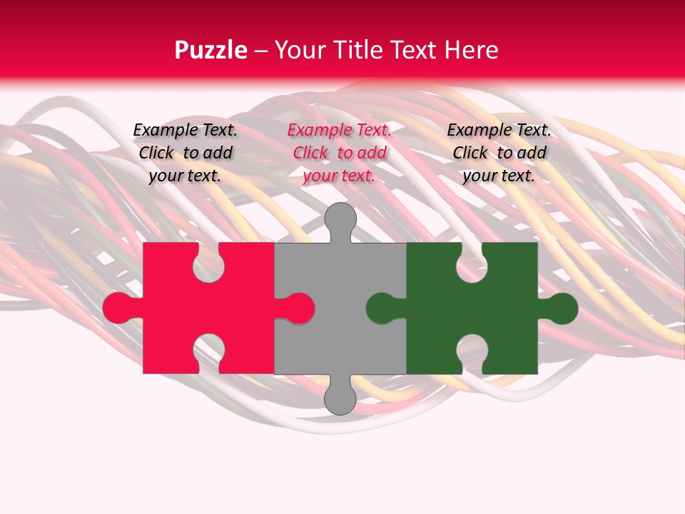 Twist Colorful Interconnect PowerPoint Template