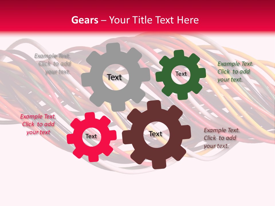 Twist Colorful Interconnect PowerPoint Template