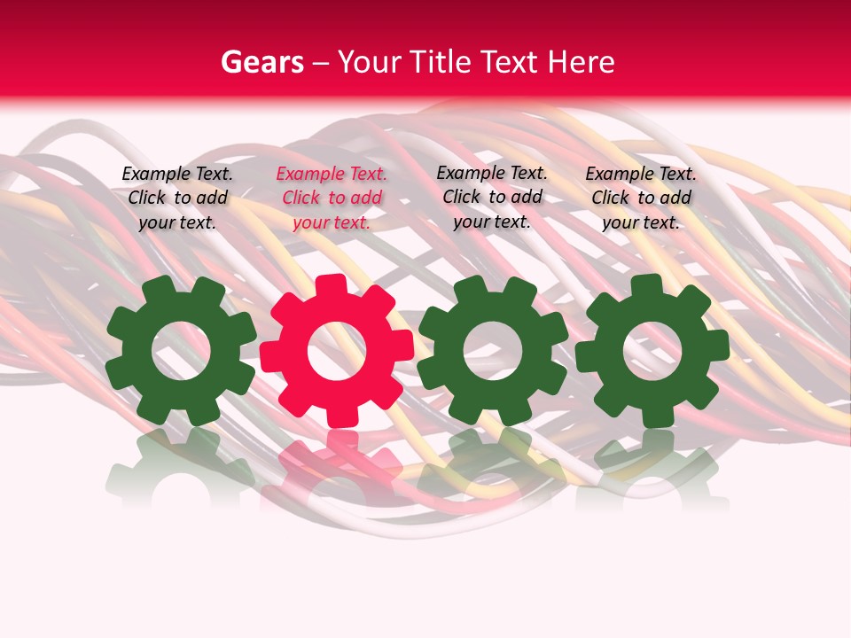 Twist Colorful Interconnect PowerPoint Template