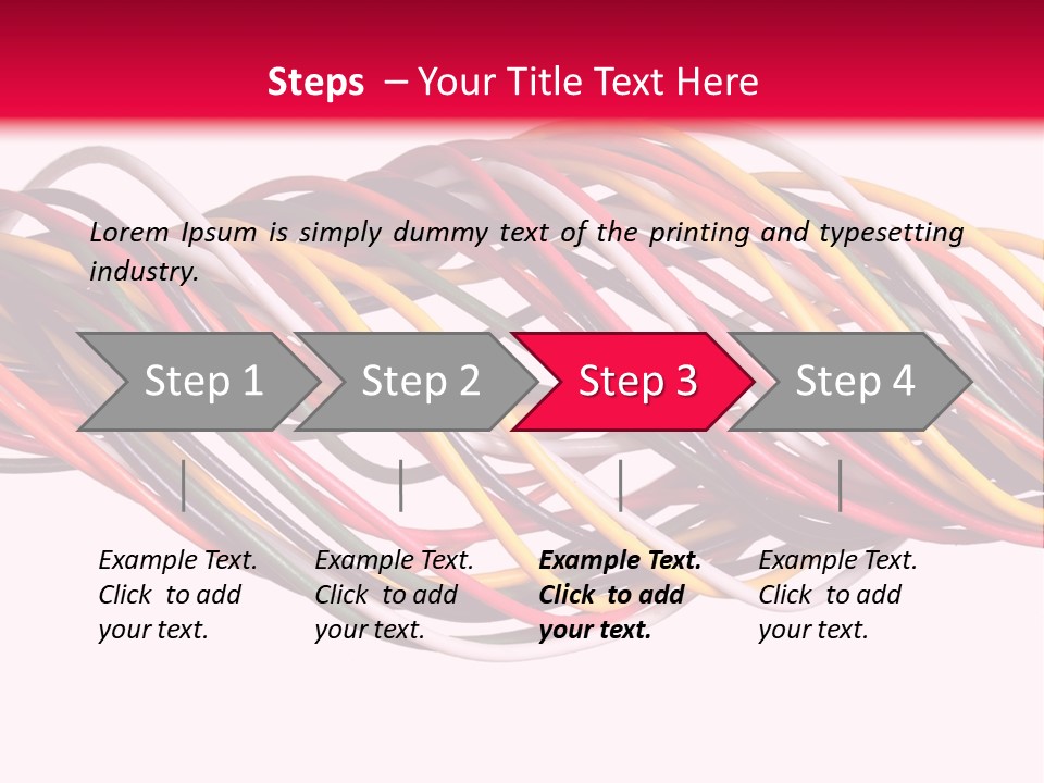 Twist Colorful Interconnect PowerPoint Template