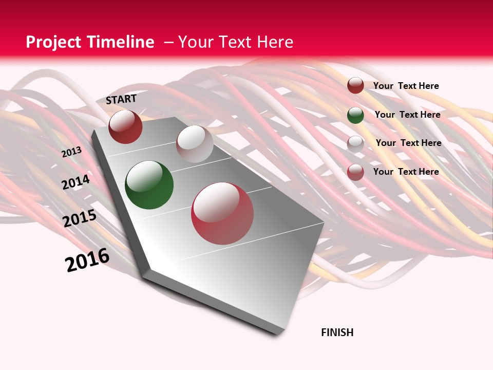 Twist Colorful Interconnect PowerPoint Template