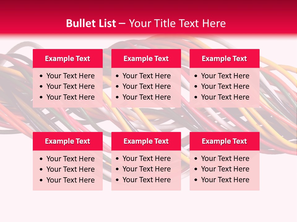 Twist Colorful Interconnect PowerPoint Template