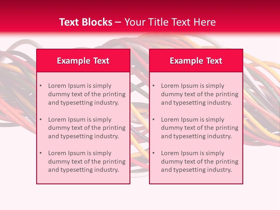 Twist Colorful Interconnect PowerPoint Template