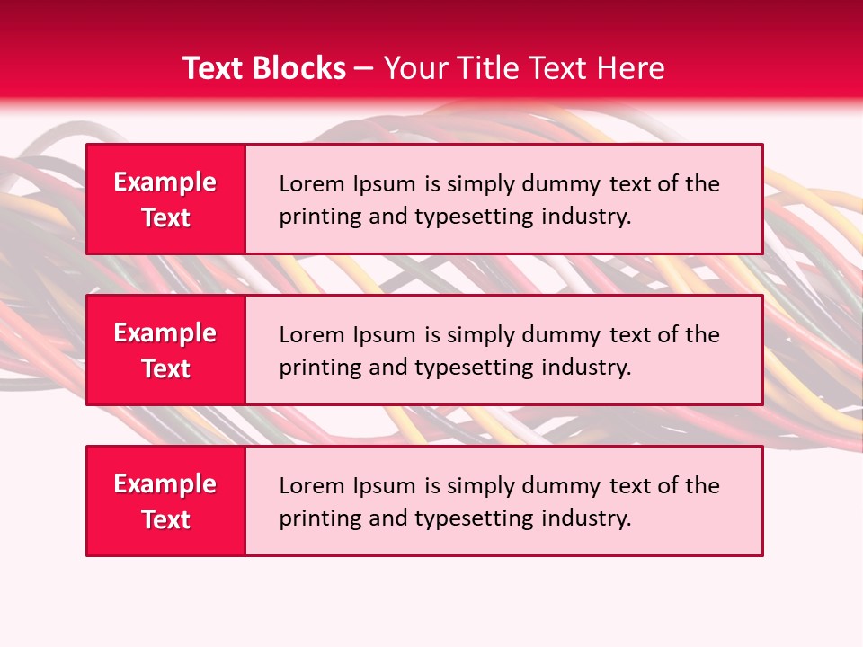 Twist Colorful Interconnect PowerPoint Template